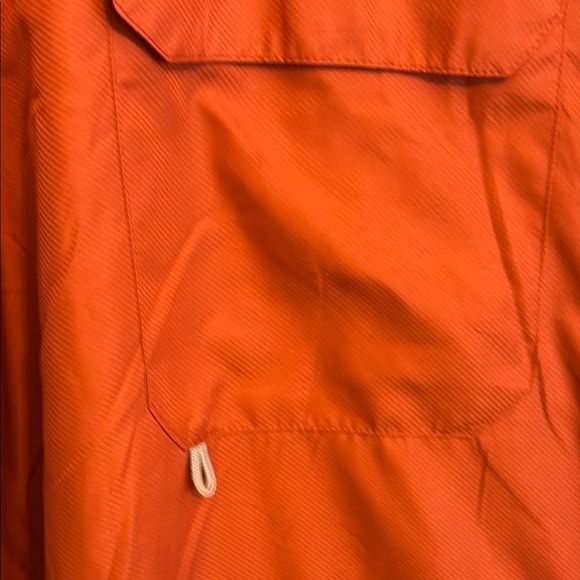 HABIT Casual Orange Button Down Shirt with Short Sleeves #258 - Picture 5 of 10